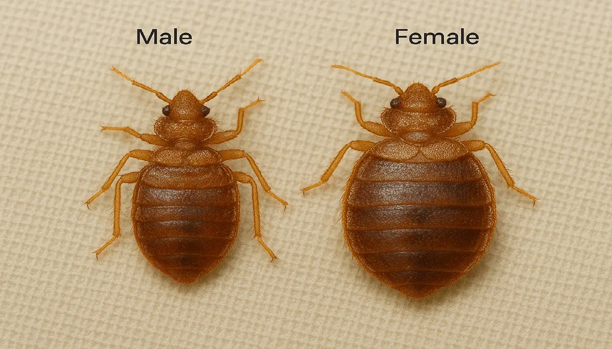 punaise de lit male et female